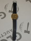 Designer Wristwatch With Black Strap