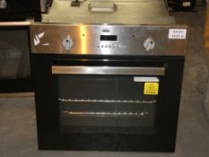 Stainless Steel and Black Fully Integrated Electric Oven