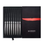 Boxed Brand New Laguiloe Style By Hallingshan Set of 8 Steak Knifes RRP £49.105