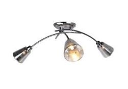 Assorted Lighting Items To Include a Louise Flush Ceiling Light Fitting and a Paisley 5 Light Leaf