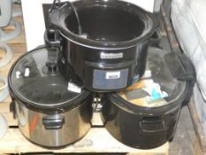 Assorted Slow Cookers By CrockPot and Morphy Richards