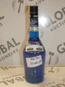 Bottle of 70cl Volare Blue Cracao Italian Liqueur RRP £30 a Bottle