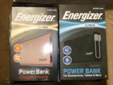 Boxed Energiser Power Bank Mobile Phone and Tablet Chargers RRP £25 - £45 Each