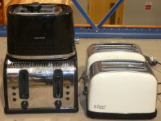 Box Containing an Assortment of Items To Include Russell Hobbs Legacy 4 Slice Toasters, Cream 2