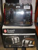 Assorted Boxed and Unboxed Russell Hobbs Legacy 4 Slice Toasters