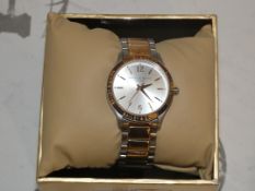 Boxed Bailey and Quinn Ladies Bracelet Strap 2 Tone Silver and Rose Gold Wrist Watch