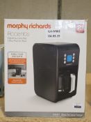 Boxed Morphy Richards Accents Digital Pour Over Coffee Machine in Black RRP £80