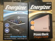Boxed Energiser Power Bank Mobile Phone and Tablet Chargers RRP £25 - £45 Each