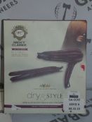 Boxed Nicky Clarke Dry and Style 2 in 1 Straightener Pack RRP £60