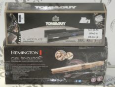 Boxed Assorted Hair Care Products To Include Toni and Guy Extra Wide Plate Hair Straighteners and