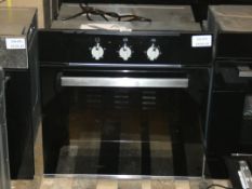 Fully Integrated Gloss Black Single Fan Assisted Electric Oven