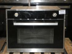 Stainless Steel and Black Fully Integrated Microwave Oven