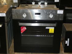 Stainless Steel and Black UBETFD602SS Fan Assisted Single Electric Oven