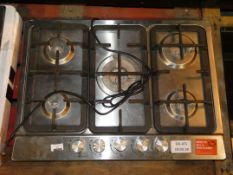 Boxed UBGHDFFJ70SS Stainless Steel 5 Burner Natural Gas Hob