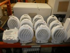 Lot to Contain 11 Assorted Countertop Fan Heaters