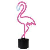 Lot to Contain 2 Boxed Assorted Home Collection Flamingo Lamps and Heart Neon Lamps RRP £50 Each