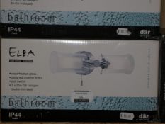 Lot to Contain 2 Elba Bathroom Twin Lights RRP £55 Each