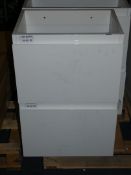 Lot to Contain 3 2 Draw High Gloss White Basin Units