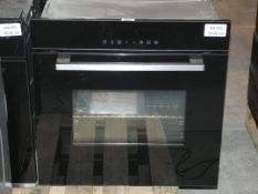 Fully Integrated Black Glass Single Electric Oven With Digital Display