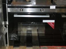 Stainless Steel and Black Fully Integrated Fan Assisted Fully Integrated Oven