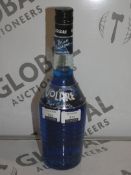 Lot to Contain 12 Brand New Bottles Of Volare 70cl Blue Cracao Italian Liqueur RRP £30 A Bottle