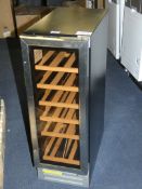 Stainless Steel and Black Freestanding Wine Cooler