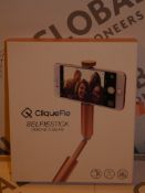 Lot to Contain 6 Boxed Cliquefie Selfie Sticks in Rose Gold RRP £40 Each