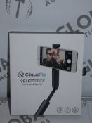 Lot to Contain 7 Boxed Cliquefie Selfie Sticks RRP £40 Each