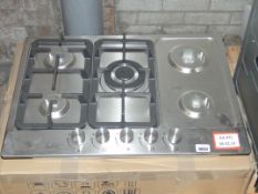 Boxed 5 Burner Stainless Steel Gas Hob (Viewing Is Highly Recommended)