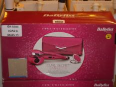 Lot to Contain 2 Boxed Babyliss Hair Curlers RRP £120 Each (Viewing Is Highly Recommended)