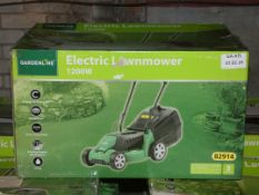 Boxed Gardenline 1200W Electric Lawn Mower (Viewing Is Highly Recommended)