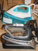 Lot to Contain 2 Assorted Morphy Richards and Tefal Steam Generating Irons (Viewing Is Highly