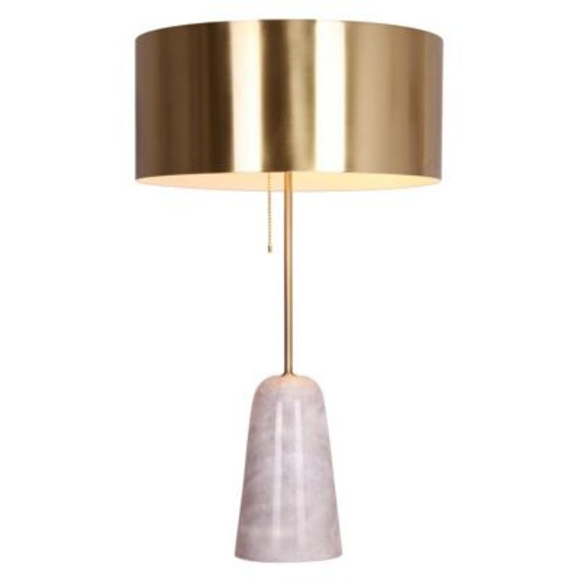 Boxed Jasepr Conran Milo Marble and Gold Shade Designer Table Light RRP £100 (Viewing Is Highly