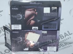 Lot to Contain 2 Boxed Pairs of Babyliss Straighteners RRP £50 Each (Viewing Is Highly Recommended)