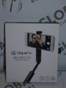 Lot to Contain 7 Boxed Cliquefie Selfie Sticks RRP £40 Each