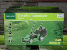 Boxed Gardenline 1200W Electric Lawn Mower (Viewing Is Highly Recommended)