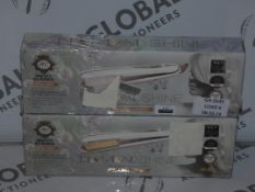Lot to Contain 2 Boxed Pairs of Nicky Clarke Ultimate Diamond Shine Hair Straighteners RRP £60