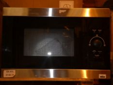 Stainless Steel and Black Fully Integrated Microwave Oven (Viewing Is Highly Recommended)