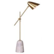 Boxed Jasper Conran Gold and Marble Floor Lamp RRP £120 (Viewing Is Highly Recommended)