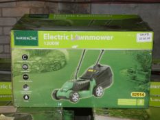 Boxed Gardenline 1200W Electric Lawn Mower (Viewing Is Highly Recommended)