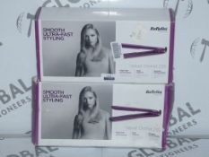 Lot to Contain 2 Boxed Pairs of Babyliss Hair Straigheners RRP £30 Each (Viewing Is Highly