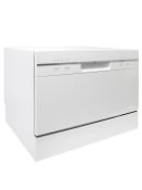 Boxed UBDMMTT Countertop Dishwasher in White (Viewing Is Highly Recommended)