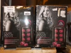 Lot to Contain 2 Boxed Babyliss Curl Pods Heated Hair Curlers RRP £60 Each (Viewing Is Highly