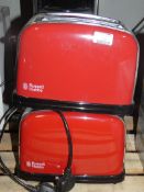 Russell Hobbs Flame Red 2 Slice Toasters RRP £35 Each