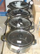 Ambiano Stainless Steel and Black Slow Cookers RRP £35 Each