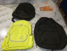 Assorted Rucksacks Sports Bags, Ball Bags and Childrens Helmet Bags in Assorted Colours