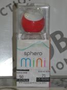 Boxed Sphero Mini App Enabled Robotic Ball In Red RRP £50