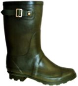 Brand New Pair of Size 5 Single Buckle Green Wellington Boots RRP £20