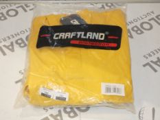 Brand New Craft Land Protection Bright Yellow Waterproof Coats With Welded Seams