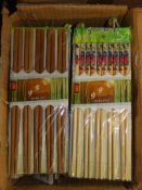 Assorted Packs of Bubufei Oriental Chop Sticks in Packs of 10 RRP £4 Each